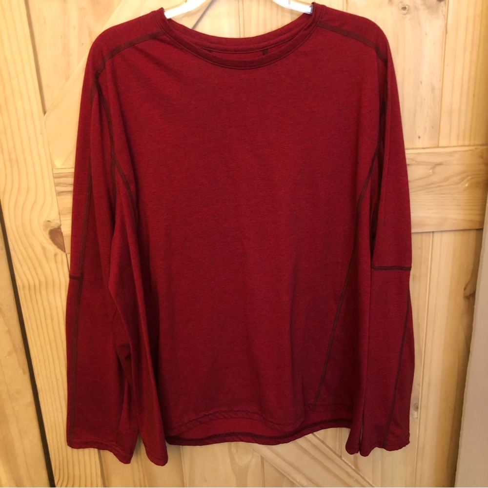 Swiss Tech Long Sleeve Pullover Shirt Men’s XL  Red